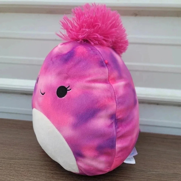 Lot Of 2 Squishmallows Original Hot Pink + Cat Kellytoy  Purple Blue - Picture 5 of 5